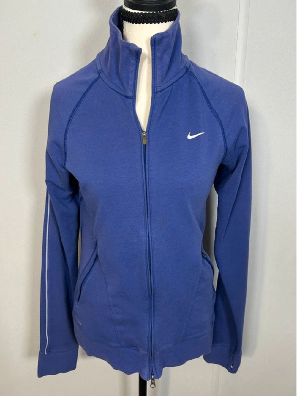 Nike Dri-FIT Purple Full Zip Track Jacket Women’s Medium Athletic